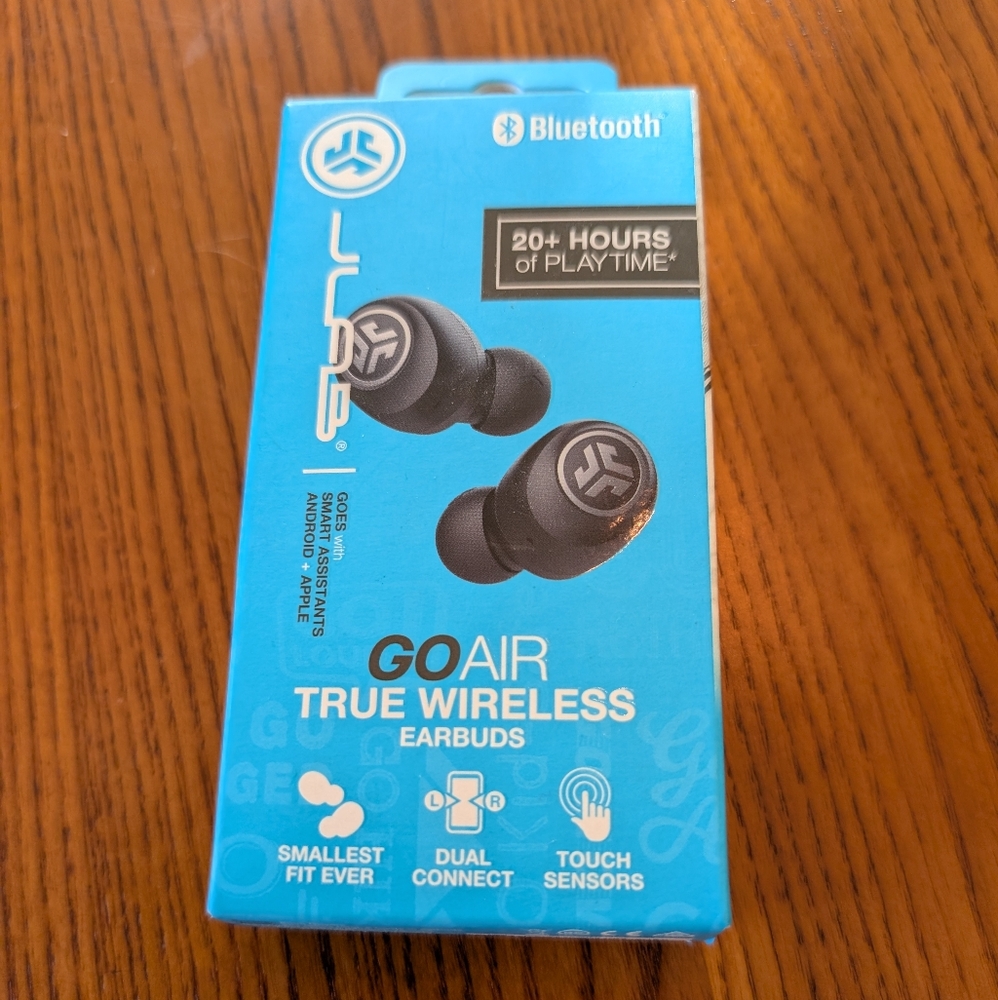 JLab GO Air True Wireless Earbuds - Black - NEW
